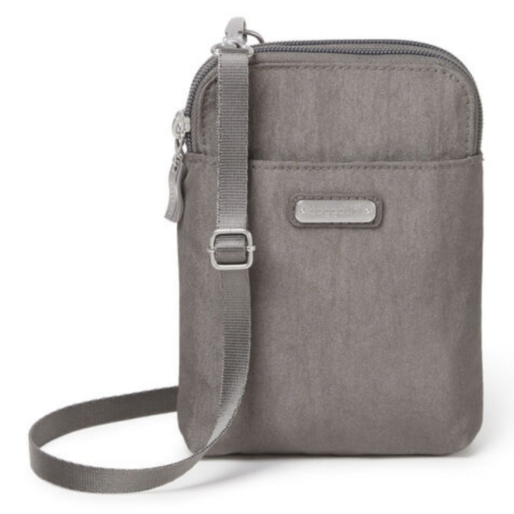 Bagallini Take Two RFID Bryant Crossbody Sterling Shimmer
